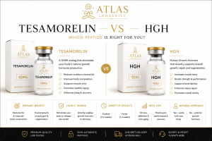 Tesamorelin vs HGH comparison guide covering growth hormone peptide research in Bali