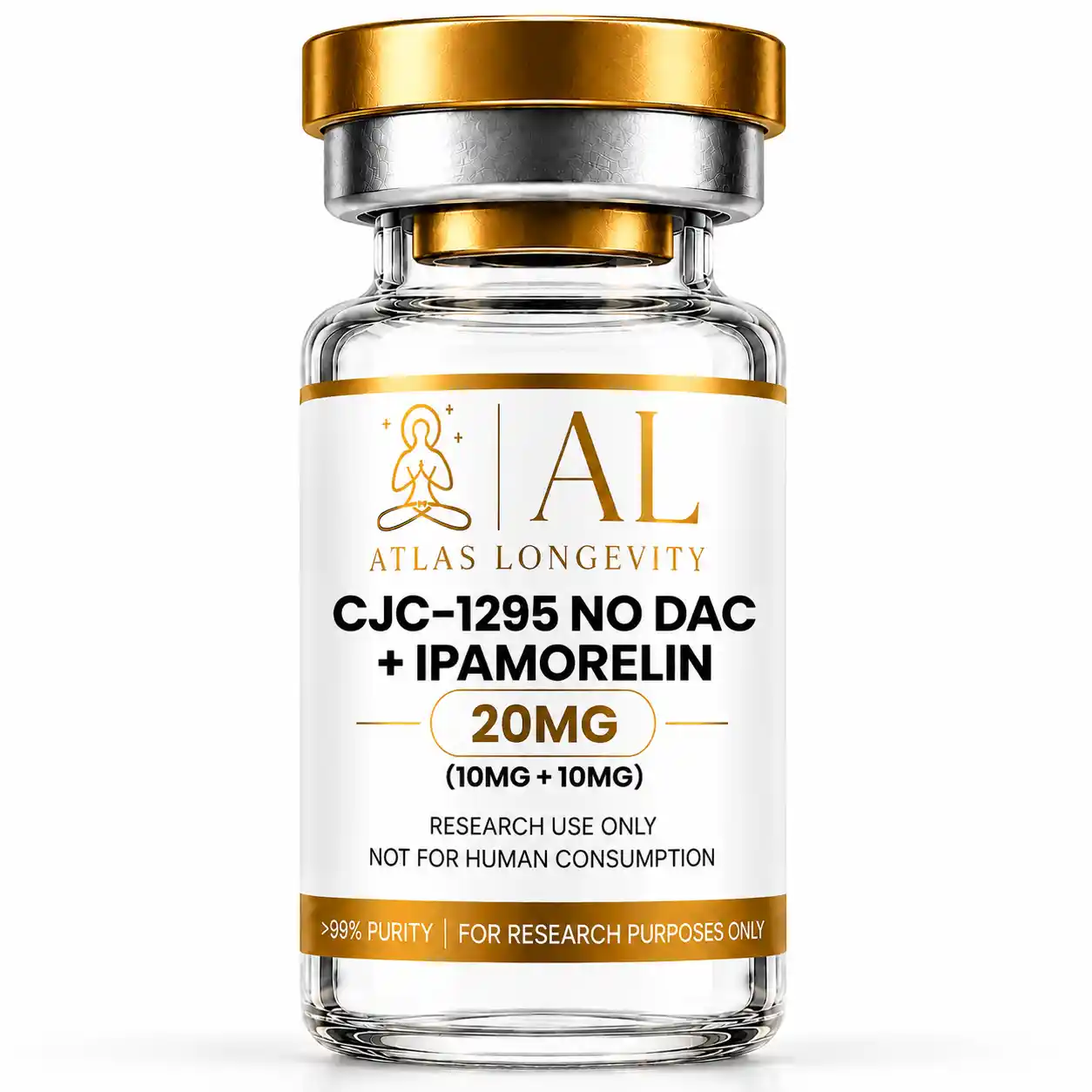 CJC-1295 No DAC + Ipamorelin 20mg – Atlas Longevity CJC-1295 No DAC 10mg + Ipamorelin 10mg 20mg Atlas Longevity Bali