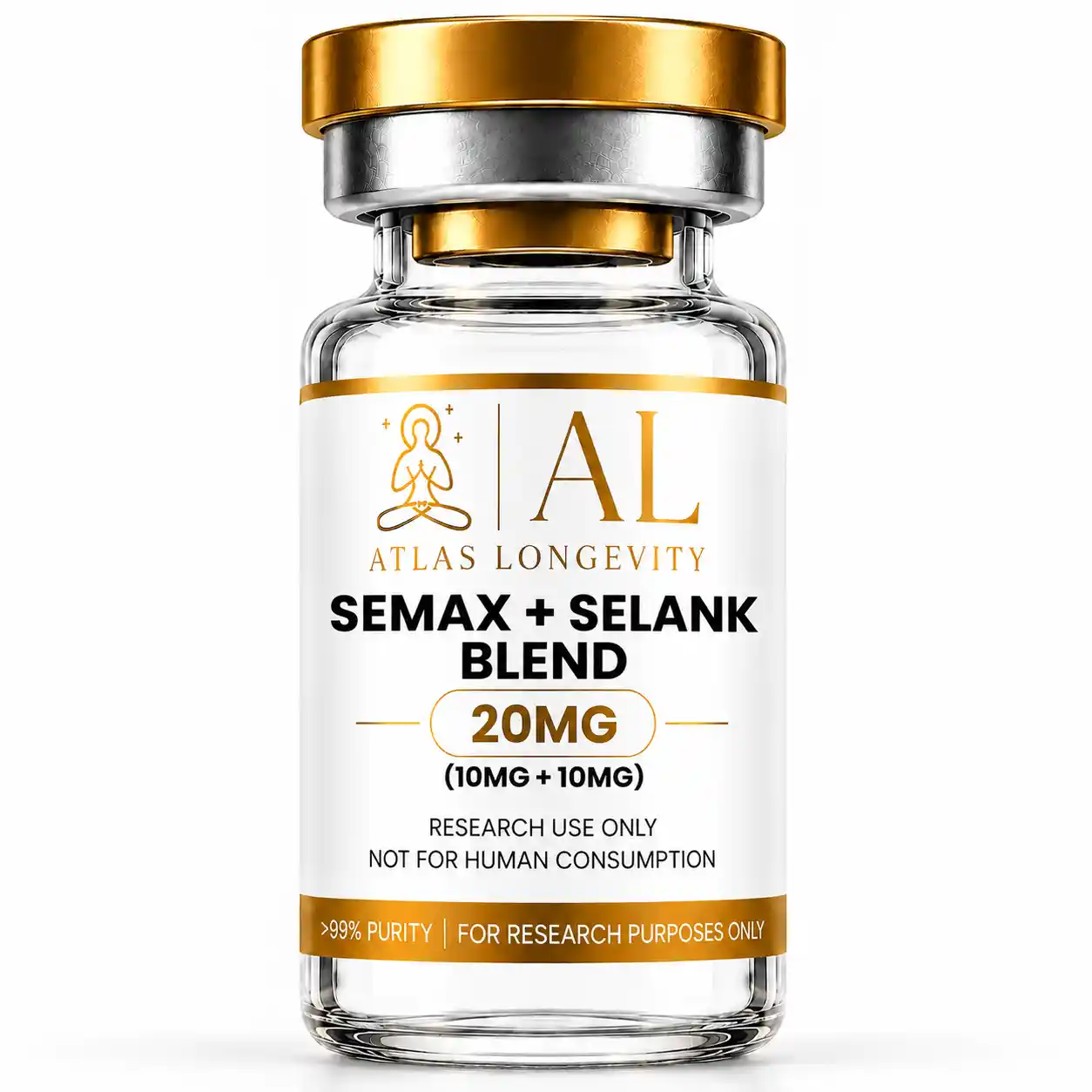 Semax + Selank 20mg Blend – Atlas Longevity Semax 10mg + Selank 10mg 20mg Blend Atlas Longevity Bali