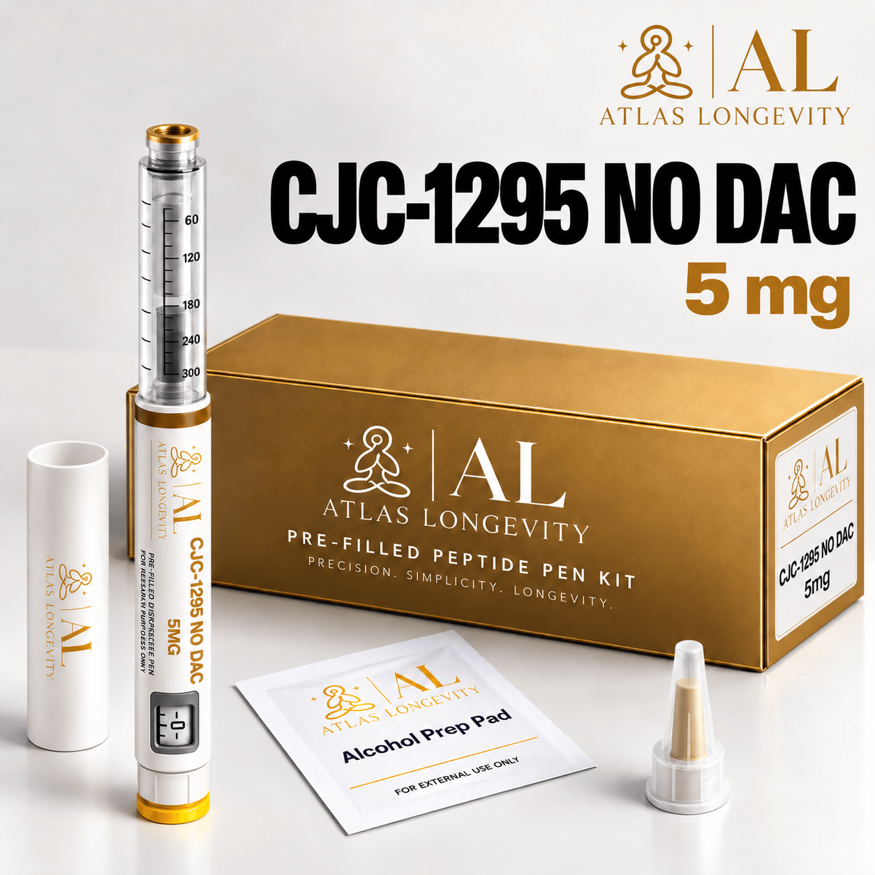CJC-1295 NO DAC 5mg Peptide Pen Bali (1) (1) CJC-1295 ( NO DAC ) - Image 1